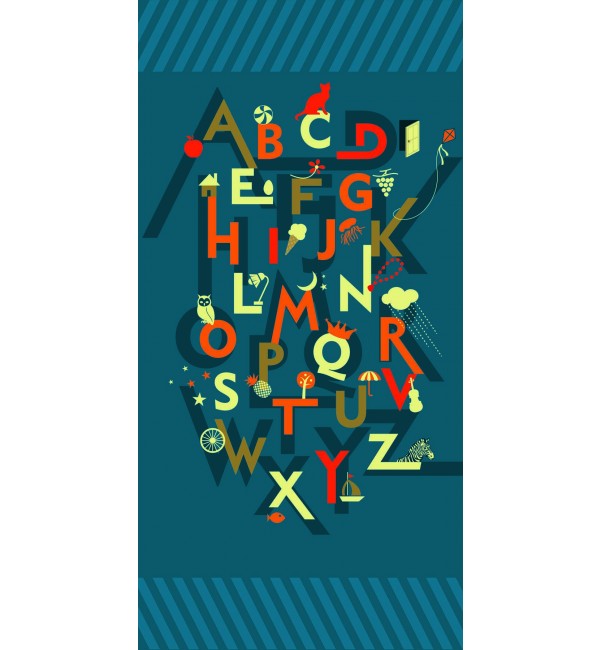 Alphabet 1 Laminate Sheet with Super Gloss (SGL) Finish Kids 1 mm | Greenlam Laminates