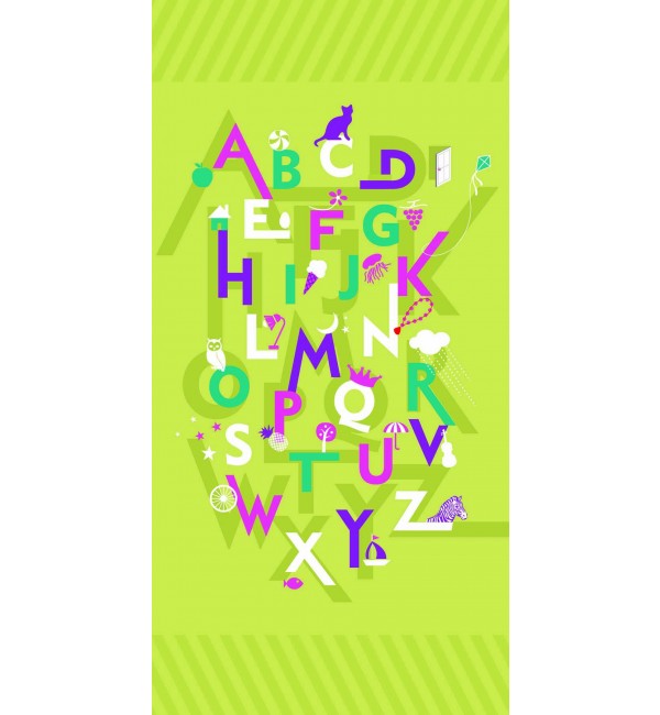 Alphabet 2 Laminate Sheet with Suede (SUD) Finish Kids 1 mm | Greenlam Laminates