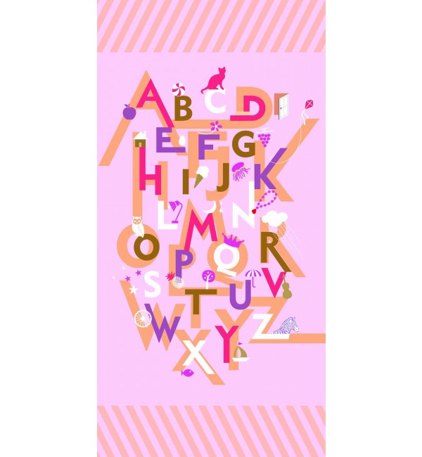 Alphabet 4 Laminate Sheet with Suede (SUD) Finish Kids 1 mm | Greenlam Laminates