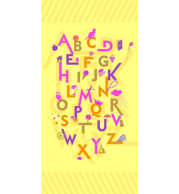 Alphabet 5 Laminate Sheet with Super Gloss (SGL) Finish Kids 1 mm | Greenlam Laminates