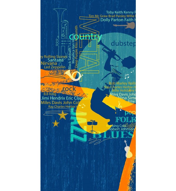 Blues 1 Laminate Sheet with Super Gloss (SGL) Finish Music 1 mm | Greenlam Laminates