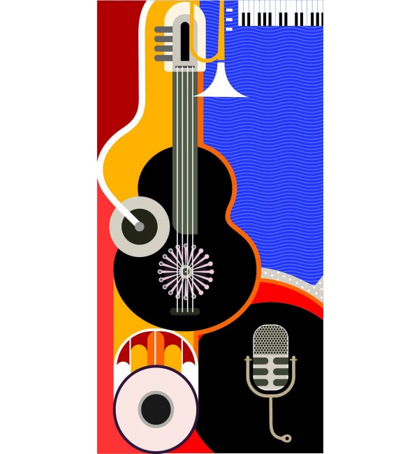 Electric Moods 1 Laminate Sheet with Suede (SUD) Finish Music 1 mm | Greenlam Laminates