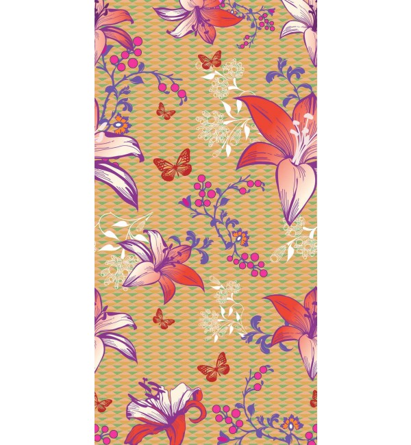 Exotic Lily 2 Laminate Sheet with Suede (SUD) Finish Flora 1 mm | Greenlam Laminates