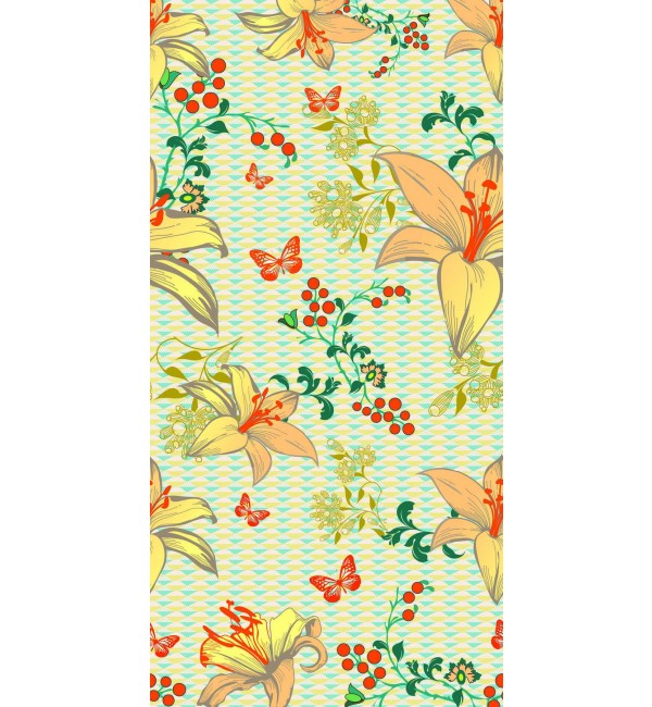 Exotic Lily 5 Laminate Sheet with Suede (SUD) Finish Flora 1 mm | Greenlam Laminates