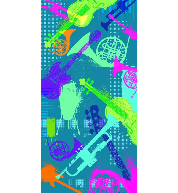 Jamming Together 3 Laminate Sheet with Suede (SUD) Finish Music 1 mm | Greenlam Laminates